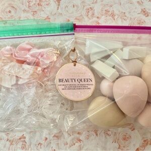 Beauty Queen Makeup Sponge and Hair Accessories Set